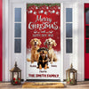 Custom 3D Cute Dog Merry Christmas and Happy New Years Door Cover LM32 897135