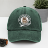 Custom Photo Human Belongs To Cat Washed Denim Baseball Cap HA75 897230