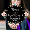 Personalized Nurse Graduation Gift Floral Theme Graduation Cap Topper HO82 901544