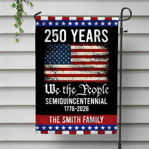 250th Anniversary USA Flag Patriotic 4th of July We The People 1776 Garden Flag CH07 910108