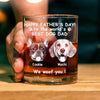 Custom Photo Woof Best Dog Dad Engraved Whiskey Glass Father's Day Gifts HA75 892372