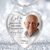 Custom Photo God Has You In His Arms, I Carry You In My Heart Memorial Necklace LM32 899389