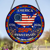 Personalized Family Name America 250th Anniversary Stained Glass Suncatcher HO82 901500