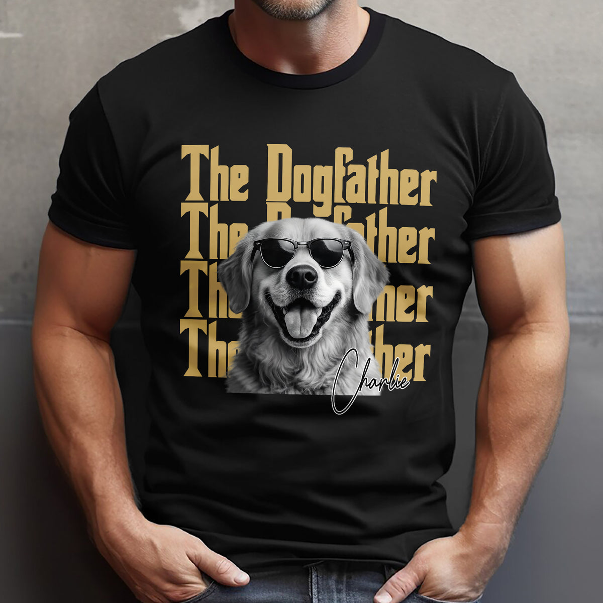 Personalized Vintage Photo The Dogfather Catfather Comfort Shirt For Dog Cat Lovers HA75 921568