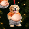 Custom Photo Squishy Acrylic Ornament – Personalized Birthday Gifts For Dog Cat Lovers, Dog Dad And Mom, Cat Owners - Professional Comedian In Fur HO82 903348