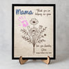 Personalized Handprint DIY Sign 2-Layered Wooden Plaque With Stand Gift For Mother's Day CH07 910832