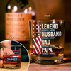 Custom Name Legend Husband Dad Whiskey Glass Gift For Father's Day TH10 169715