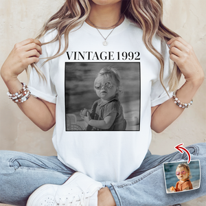 Custom Photo and Year Birthday Vintage Bright Shirt HA75 897506