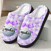 Personalized Custom Name Coquette Bow Sport Slippers TH10 171355