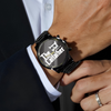 The CatFather For Cat Lovers Personalized Dad Men's Wrist Watch LM32 893523