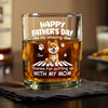 Personalized Happy Father’s Day To Our Amazing Dad Whiskey Glass Gift For Dog Dad HO82 902526