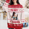 Custom Merry Fishmas Photo Ugly Sweater Gift For Fishing Lovers CH07 896800