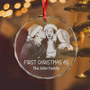 Custom Family Photo And Name Engraved Glass Ornament For Christmas TH10 894277