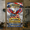 USA 250 Years Of Freedom Metal Sign TH10 169447