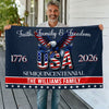 Custom Family Name Faith, Family & Freedom America 250 Years Patriotic Banner House Flag LM32 897717