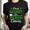 Personalized Proud Of You Class Of 2026 Glitter Graduation Dark Shirt HA75 920486