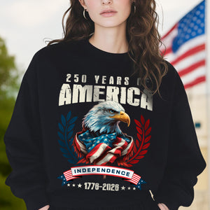 America 250 Years Eagle Independence Day Patriotic Dark Shirt LM32 895255