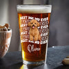 Custom Photo Best Dog Dad Ever Beer Glass - Father’s Day Gift for Dog & Cat Owners HA75 921370