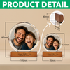 Custom Photo Happy Father's Day Round Acrylic Frame Block CH07 921476