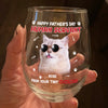 Custom Photo Happy Human Servant Personalized Wine Glass CH07 895444
