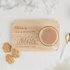 Personalized Mum's Tea & Biscuits Wooden Tray - Gift For Mom, Mother's Day Gift HO82 901748