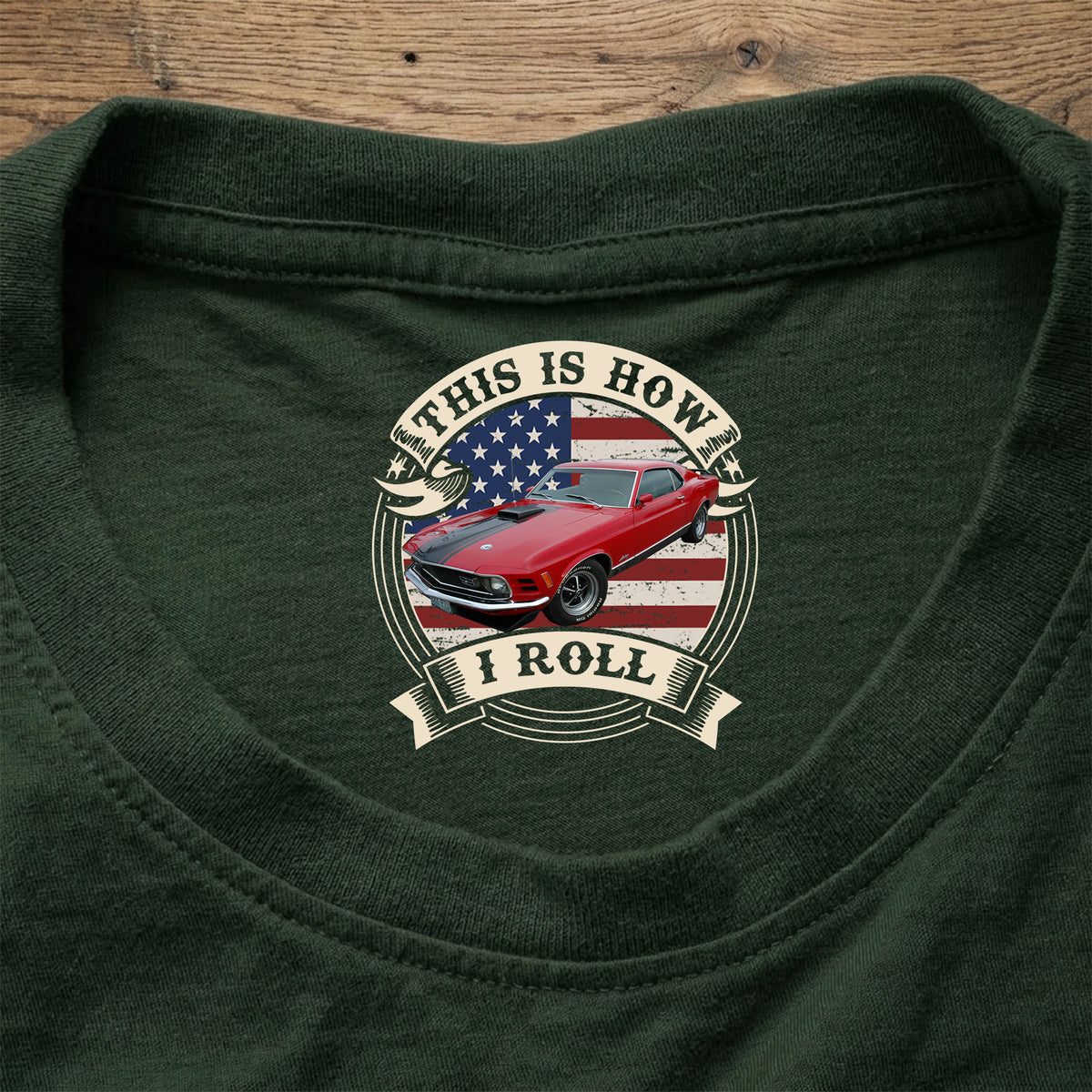 This Is How I Roll - Custom Car Photo Route 66 Vintage Back Neck Shirt HO82 901720