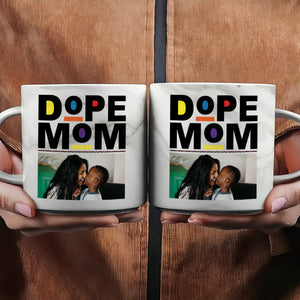 Custom Photo Dope Black Mom Marble Mug Mother's Day Gift CH07 895490