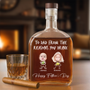 Custom Photo To Dad From The Reasons You Drink Whiskey Bottle LM32 893583