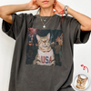 Custom Photo Funny Smoking Cat Comfort Shirt, Vintage 4th of July Gift CH07 911906