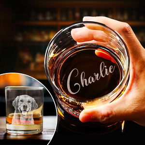 Custom Your Dog Photo And Name Whiskey Glass TH10 892777