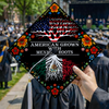 American Grown With Mexican Roots Graduation Cap Topper Decoration TH10 169221