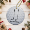 Custom Name Best Grandpa By Par Ceramic Ornament, Personalized Golf Gift For Grandpa HO82 903624