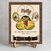 Custom Photo Your Pawprints Are Forever On Our Hearts Memorial 2-Layers Wooden Collar Frame LM32 893787