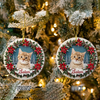 Custom Photo Cat Personalized Ceramic Ornament For Christmas HA75 897068
