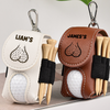 Personalized Golf Leather Golf Ball Bag Golf Gifts for Men, Funny Gift HA75 921294