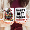 World's Best Looking Firefighter Gift For Dad Mug TH10 892957