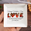 Custom Photo To Me You Are The World Valentine Jewelry Dish HO82 901118