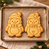Custom Name Christmas Penguin Shaped Cookie Stamp CH07 181094