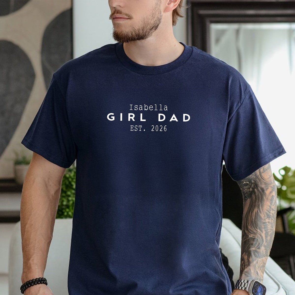 Custom Name Girl Dad Comfort Shirt - Personalized Father’s Day Gift TH10 169695