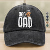 Custom Pet Photo Sleeping On Dad Washed Denim Baseball Cap For Dog And Cat Lovers LM32 895065