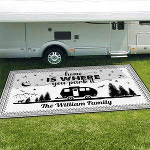 Personalized Happy Campers Camping Patio Rug For Camping Lovers CH07 896190