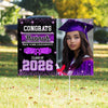 Custom Photo Congrats Class of 2026 Graduation Yard Sign CH07 910734