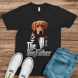 Custom Photo The Dogfather Gentlemen Shirt Personalized Gift For Dog Dad HO82 893862
