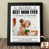 Custom Photo Best Mom Ever To The Heart Of Our Homes Picture Frame Mother's Day Gift HA75 920680
