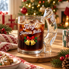 Personalized Jingle Bells Naughty Glass Mug for Men, Funny Holiday Gift for Husband & Boyfriend CH07 180610