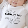 Personalized Our First Father's Day Together Matching Shirt LM32 899979