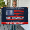 Personalized Family Name USA 250th Anniversary Banner House Flag TH10 898293
