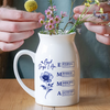 God Says I Am Personalized Name Initial Bible Toile De Jouy Vase LM32 895367