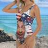 Custom Face Funny Swimsuit America Flag Beach Gift LM32 899959