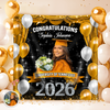 Custom Photo Class of 2026 Graduation Balloons Backdrop, Personalized Party Decor HO82 901876